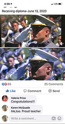 Cornerstone student Jordan Teevens graduates from West Point!